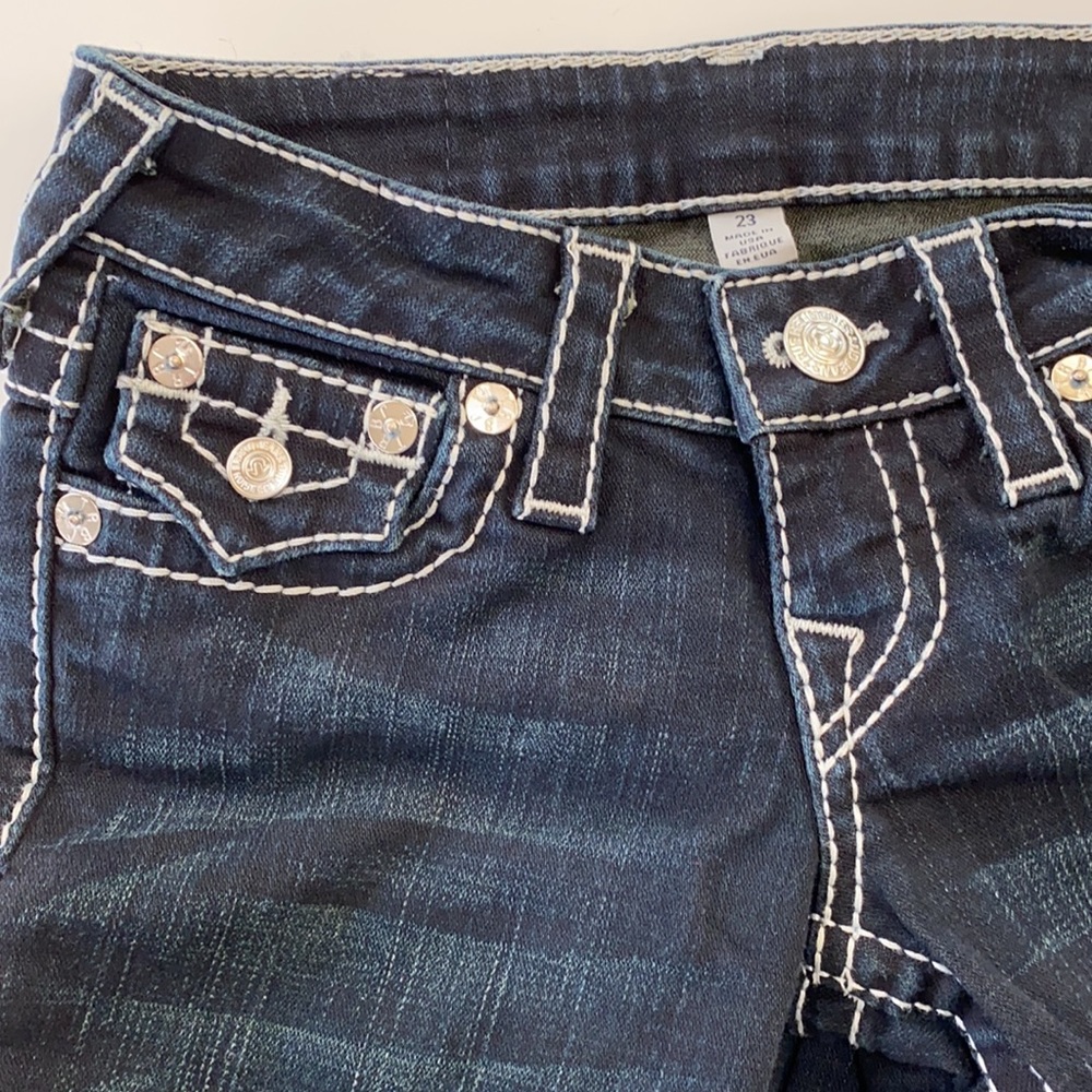 NWOT White stitch “skinny” true religion jeans - Picture 3 of 6